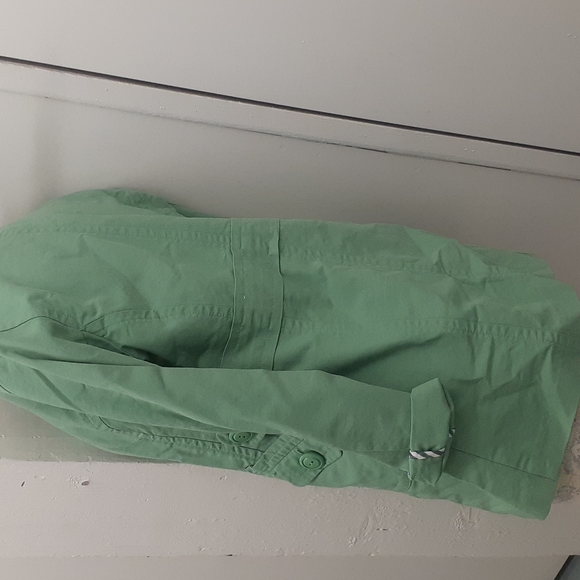 Anthropologie Sitwell Green SPY Trench Jacket size 6 - Picture 7 of 12